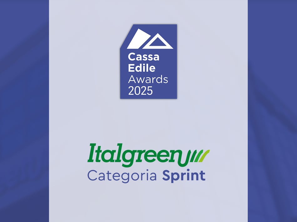 Italgreen premiata con il Bollino Cassa Edile Awards 2025