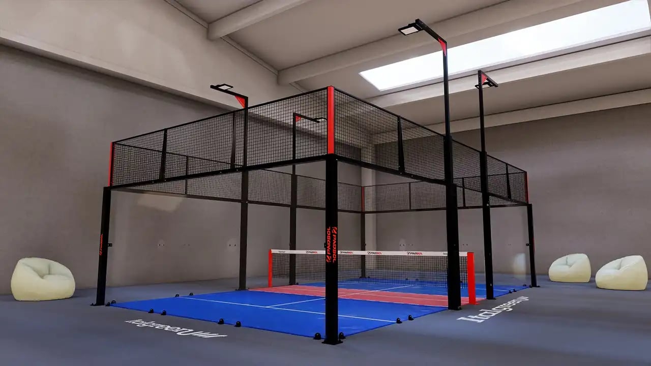 RENDER PADBOL em recinto fechado